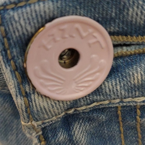 ‼4/$20Hint jeans skirt light wash distr + bleach 7 - Picture 4 of 13